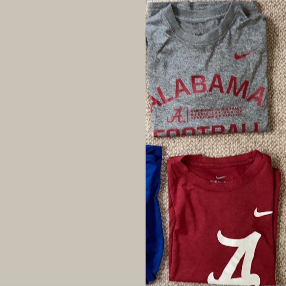 2 Nike Alabama Shirts